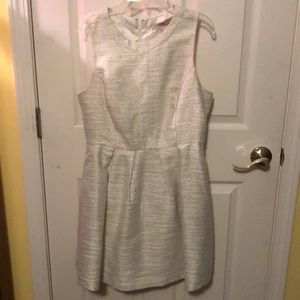 White and gold dress